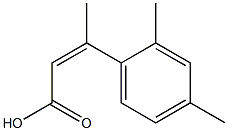 3-(2,4-dimethylphenyl)but-2-enoic acid Struktur