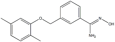 3-(2,5-dimethylphenoxymethyl)-N'-hydroxybenzene-1-carboximidamide Struktur