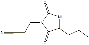 3-(2,5-dioxo-4-propylimidazolidin-1-yl)propanenitrile Struktur