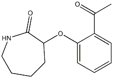 3-(2-acetylphenoxy)azepan-2-one Struktur