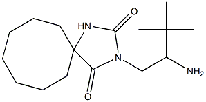 3-(2-amino-3,3-dimethylbutyl)-1,3-diazaspiro[4.7]dodecane-2,4-dione Struktur