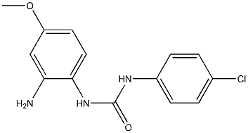 3-(2-amino-4-methoxyphenyl)-1-(4-chlorophenyl)urea Struktur