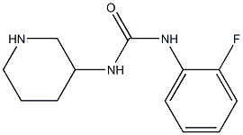 3-(2-fluorophenyl)-1-piperidin-3-ylurea Struktur