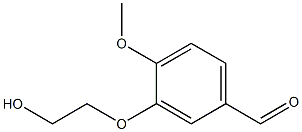 3-(2-hydroxyethoxy)-4-methoxybenzaldehyde Struktur