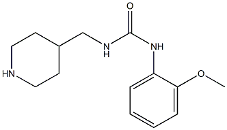 3-(2-methoxyphenyl)-1-(piperidin-4-ylmethyl)urea Struktur