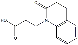 3-(2-oxo-3,4-dihydroquinolin-1(2H)-yl)propanoic acid Struktur