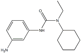 3-(3-aminophenyl)-1-cyclohexyl-1-ethylurea Struktur