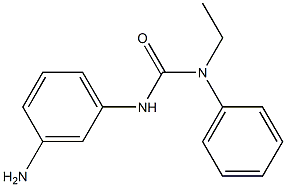 3-(3-aminophenyl)-1-ethyl-1-phenylurea Struktur