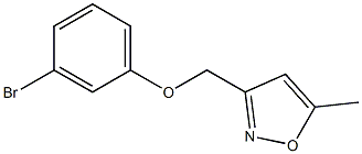 3-(3-bromophenoxymethyl)-5-methyl-1,2-oxazole Struktur