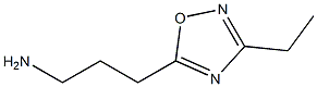 3-(3-ethyl-1,2,4-oxadiazol-5-yl)propan-1-amine Struktur