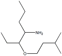 3-(3-methylbutoxy)heptan-4-amine Struktur