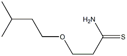 3-(3-methylbutoxy)propanethioamide Struktur