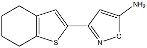 3-(4,5,6,7-tetrahydro-1-benzothiophen-2-yl)-1,2-oxazol-5-amine Struktur