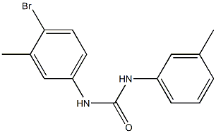 3-(4-bromo-3-methylphenyl)-1-(3-methylphenyl)urea Struktur