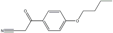 3-(4-butoxyphenyl)-3-oxopropanenitrile Struktur