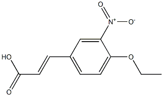 3-(4-ethoxy-3-nitrophenyl)prop-2-enoic acid Struktur