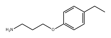 3-(4-ethylphenoxy)propan-1-amine Struktur