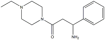 3-(4-ethylpiperazin-1-yl)-3-oxo-1-phenylpropan-1-amine Struktur