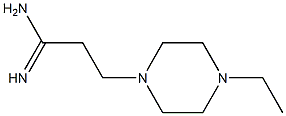 3-(4-ethylpiperazin-1-yl)propanimidamide Struktur