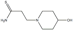 3-(4-hydroxypiperidin-1-yl)propanethioamide Struktur