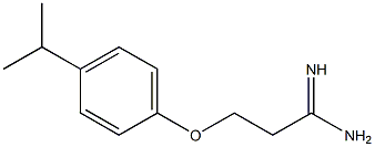 3-(4-isopropylphenoxy)propanimidamide Struktur