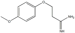 3-(4-methoxyphenoxy)propanimidamide Struktur