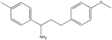 3-(4-methoxyphenyl)-1-(4-methylphenyl)propan-1-amine Struktur