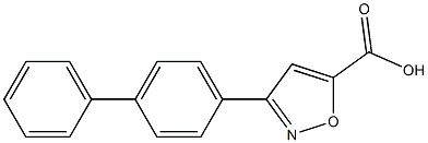 3-(4-phenylphenyl)-1,2-oxazole-5-carboxylic acid Struktur