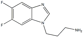 3-(5,6-difluoro-1H-1,3-benzodiazol-1-yl)propan-1-amine Struktur