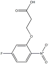 3-(5-fluoro-2-nitrophenoxy)propanoic acid Struktur