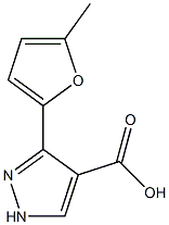 3-(5-methylfuran-2-yl)-1H-pyrazole-4-carboxylic acid Struktur