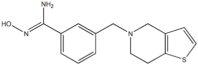 3-(6,7-dihydrothieno[3,2-c]pyridin-5(4H)-ylmethyl)-N'-hydroxybenzenecarboximidamide Struktur