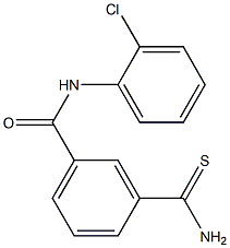 3-(aminocarbonothioyl)-N-(2-chlorophenyl)benzamide Struktur