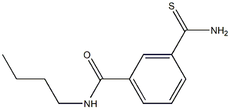 3-(aminocarbonothioyl)-N-butylbenzamide Struktur