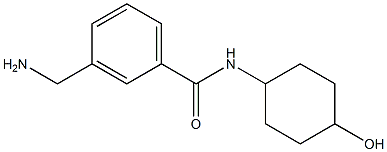 3-(aminomethyl)-N-(4-hydroxycyclohexyl)benzamide Struktur