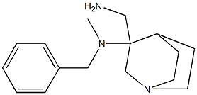 3-(aminomethyl)-N-benzyl-N-methyl-1-azabicyclo[2.2.2]octan-3-amine Struktur