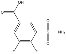 3-(aminosulfonyl)-4,5-difluorobenzoic acid Struktur