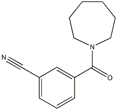 3-(azepan-1-ylcarbonyl)benzonitrile Struktur