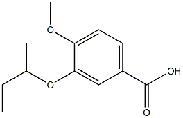 3-(butan-2-yloxy)-4-methoxybenzoic acid Struktur