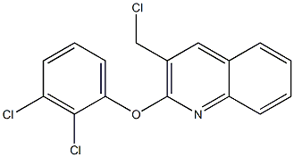 3-(chloromethyl)-2-(2,3-dichlorophenoxy)quinoline Struktur