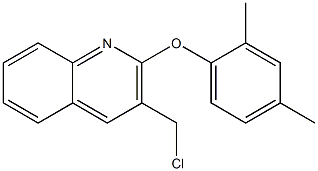 3-(chloromethyl)-2-(2,4-dimethylphenoxy)quinoline Struktur