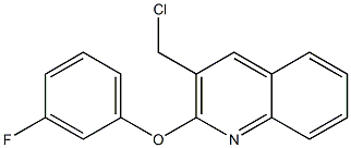 3-(chloromethyl)-2-(3-fluorophenoxy)quinoline Struktur