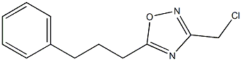 3-(chloromethyl)-5-(3-phenylpropyl)-1,2,4-oxadiazole Struktur