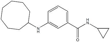 3-(cyclooctylamino)-N-cyclopropylbenzamide Struktur