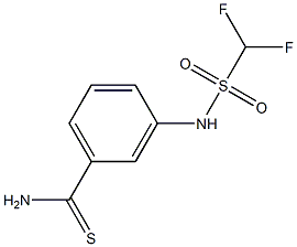 3-(difluoromethanesulfonamido)benzene-1-carbothioamide Struktur