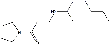 3-(heptan-2-ylamino)-1-(pyrrolidin-1-yl)propan-1-one Struktur