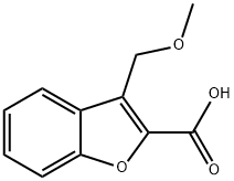 3-(methoxymethyl)-1-benzofuran-2-carboxylic acid Struktur