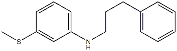 3-(methylsulfanyl)-N-(3-phenylpropyl)aniline Struktur