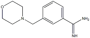 3-(morpholin-4-ylmethyl)benzenecarboximidamide Struktur