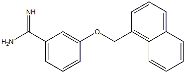 3-(naphthalen-1-ylmethoxy)benzene-1-carboximidamide Struktur